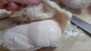 鶏ハム皮付き成功